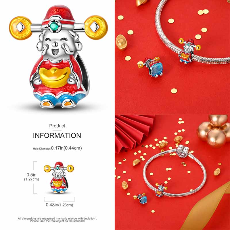 925  Silver Plated Elephant Sunflower Devil Eyes Christmas Tree Snowflake Charms for Women DIY Jewelry Anniversary Gifts