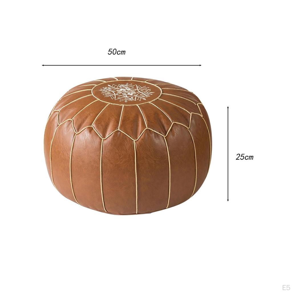 Handwoven Pouf Ottoman for Home Decor