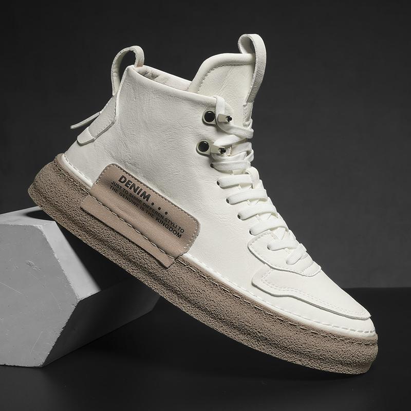 Fashion 2025 New Leather Men's Boots Fashion Outdoor Work Shoes Comfy Non-Slip Sneakers for Men Shoes High Quality Casual Designer Shoes