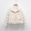 Winter warm new down jacket women's stand-up collar slim temperament small simple solid color coat tide