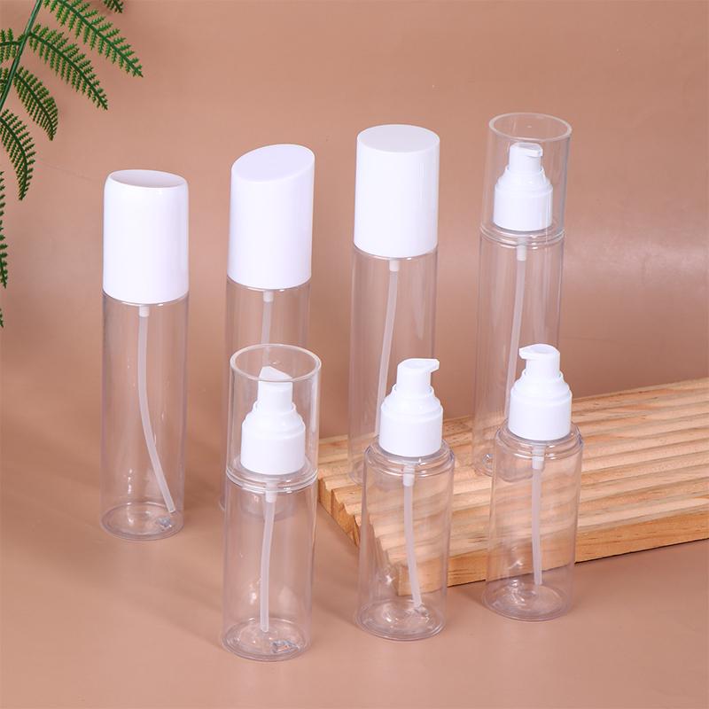 100/120/150ml Travel-Sized Refillable Pump Bottles – Press-Type Dispensers for Lotion, Emulsion, and Cosmetic Storage