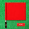 Sports Referee Flags Signal Flags Training Sports Flags with Sponges Handle