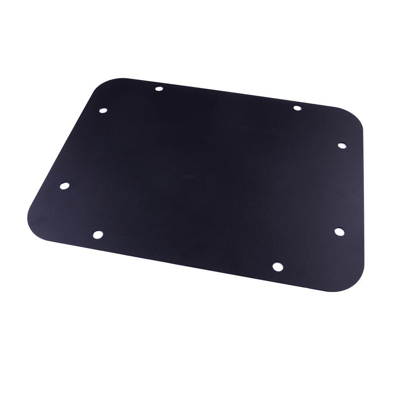 Tailgate Plug Vent-Plate Spare Tire Cover Carrier Filler Delete Black Iron fit for Jeep Wrangler JK JKU 2017-2010 2009 2008 2007