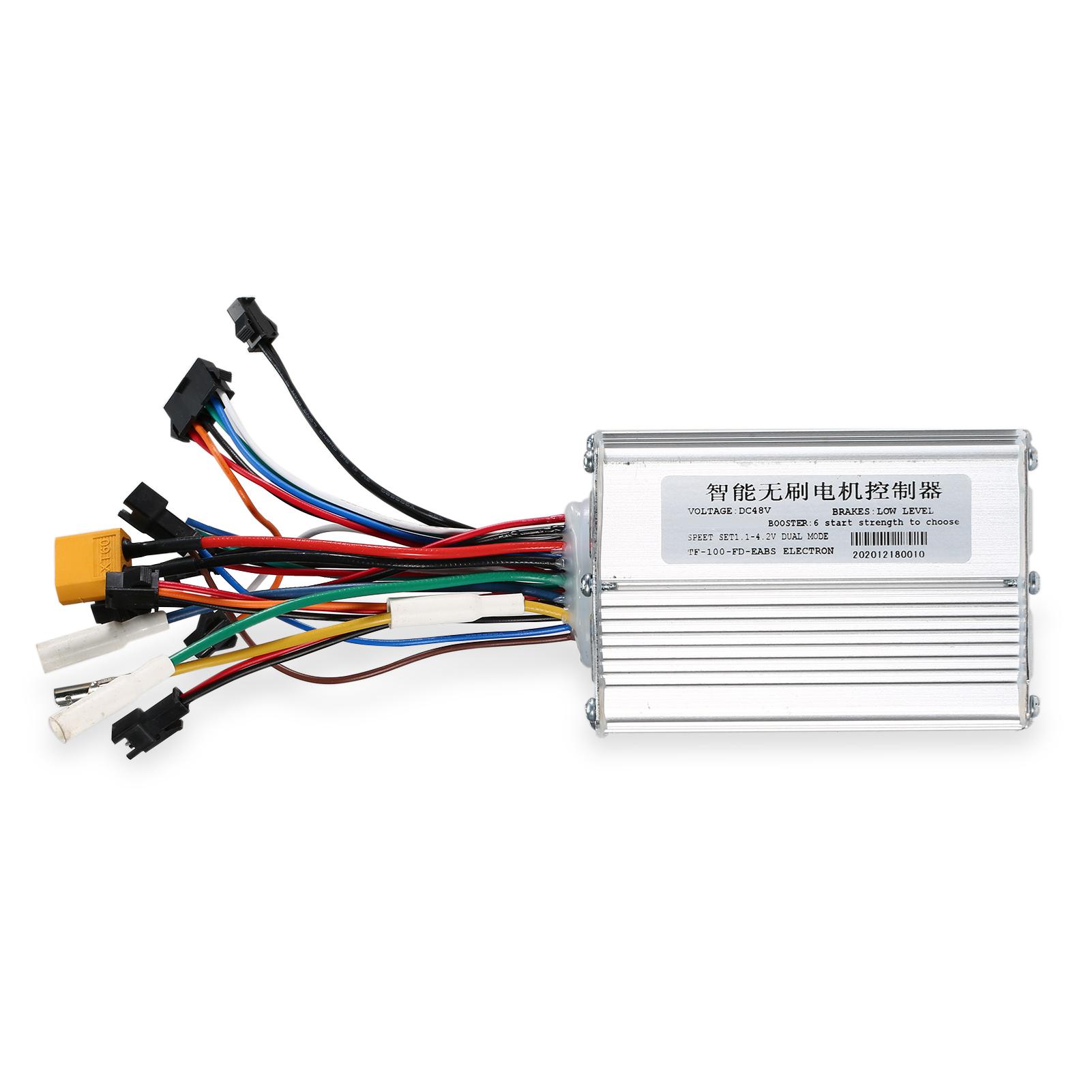Shoemst 48V Aluminum Alloy Electric Scooter Motor Controller Intelligent Brushless Motor Controller Replacement For 10 Inch