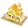 Kids 3D Stereo Puzzle Cartoon House Castle Building Model DIY Handmade Early Learning Educational Toys Gift for Children