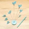 Yousheng Desktop Photo Tree Holder Clip with Round Base 8 Branch Gift Card Holder with Clips Peace Pigeon Picture Display Clip Holder Stand