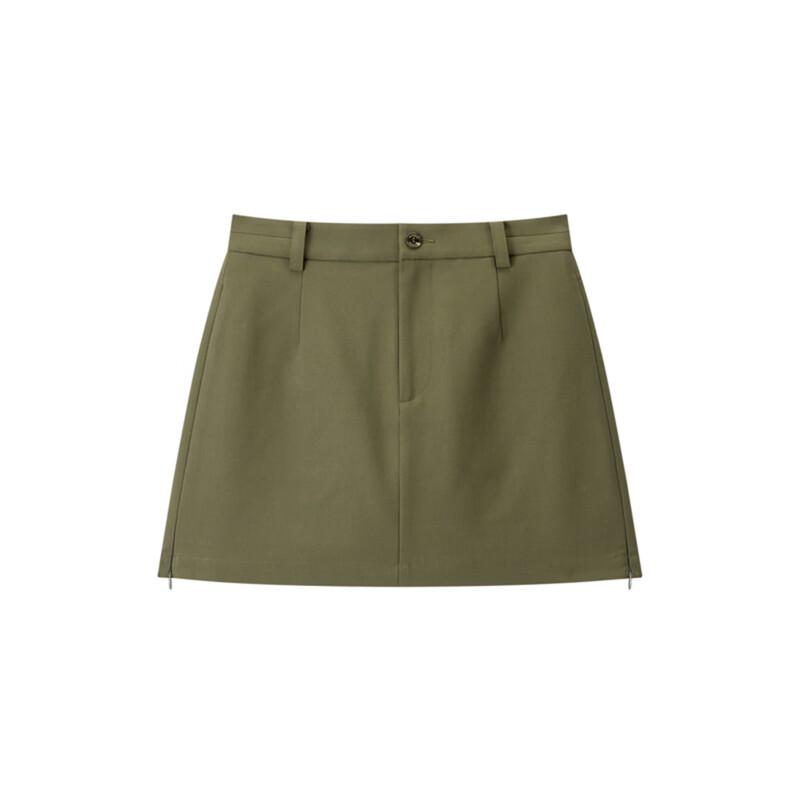 PEACEBIRD High-Waist Casual Short Skirt ABGEG1544