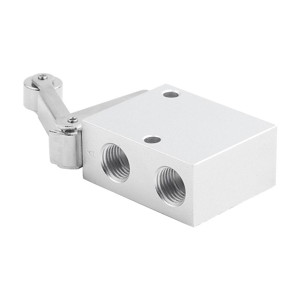 PT 14 Thread Roller Type Mechanical Pneumatic Valve 2 Position 3 Way