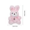 4 Colors Plush Stuffed Animal Rabbit Toy Pendant Keychain for Valentines Day