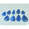 270Cts. Natural Blue Apatite Pear Shape Cabochon Loose Gemstone 09 Pcs Lot C-3038
