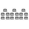 15pcs 25mm Webbing Plastic Belt Buckles Backpack Fastener Buckle