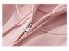 2025 New Korean Style Pink Hooded Sweatshirt & Cardigan for Women - Lightweight, Loose-fit for Early Autumn/Spring
