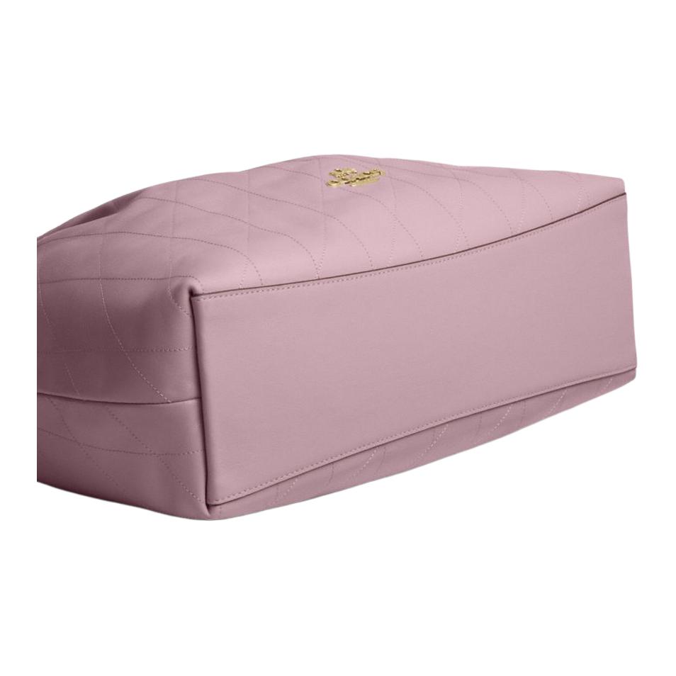 Coach Evelyn 34 Quilted Detail Leather Tote Shoulder Bag Large Women bags Carnation CDR00-IMORP