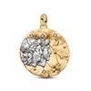 New 925 Silver Summer Coin Twelve Constellation Carving Hang Tag Charm Beads Suitable for Bracelets, Necklaces, Fashion Jewelry
