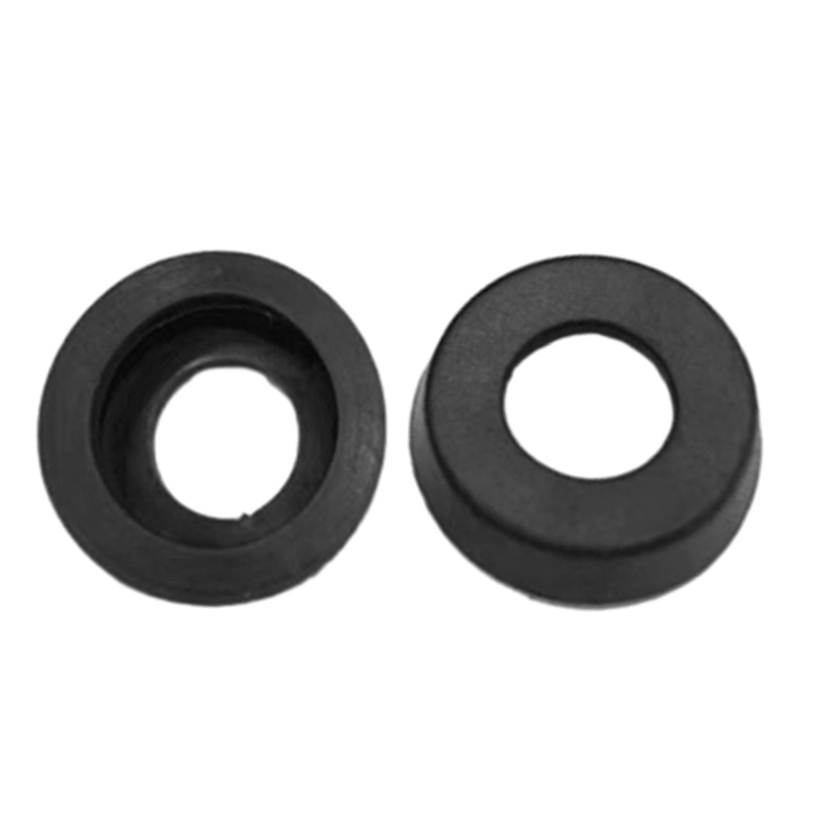 

2pcs Billiard Cue Tail Cover Protective Sleeve Drop Resistant Protection Pad Rubber Pool Cue Bottom Tail Covers чёрный