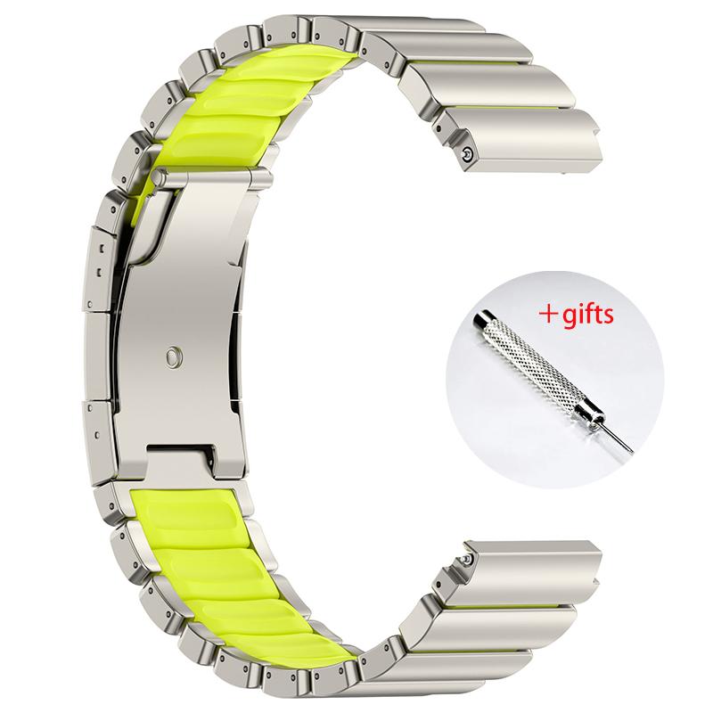 

Luxury Titanium Rubber Band for Huawei Watch GT6Pro GT6 GT5/4 46mm Ultimate 22mm Rubber Strap For Amazfit Balance Watch Active 2 For Amazfit GTR 47mm