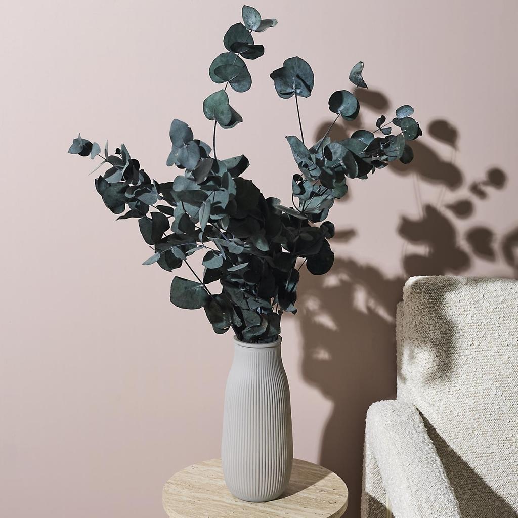 Fjord 3 Glass Vase, Dark Beige, 25 Cm