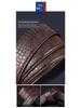 Men's Genuine Crocodile Pattern Leather Belt with Automatic Buckle - Stylish Casual Business Accessory