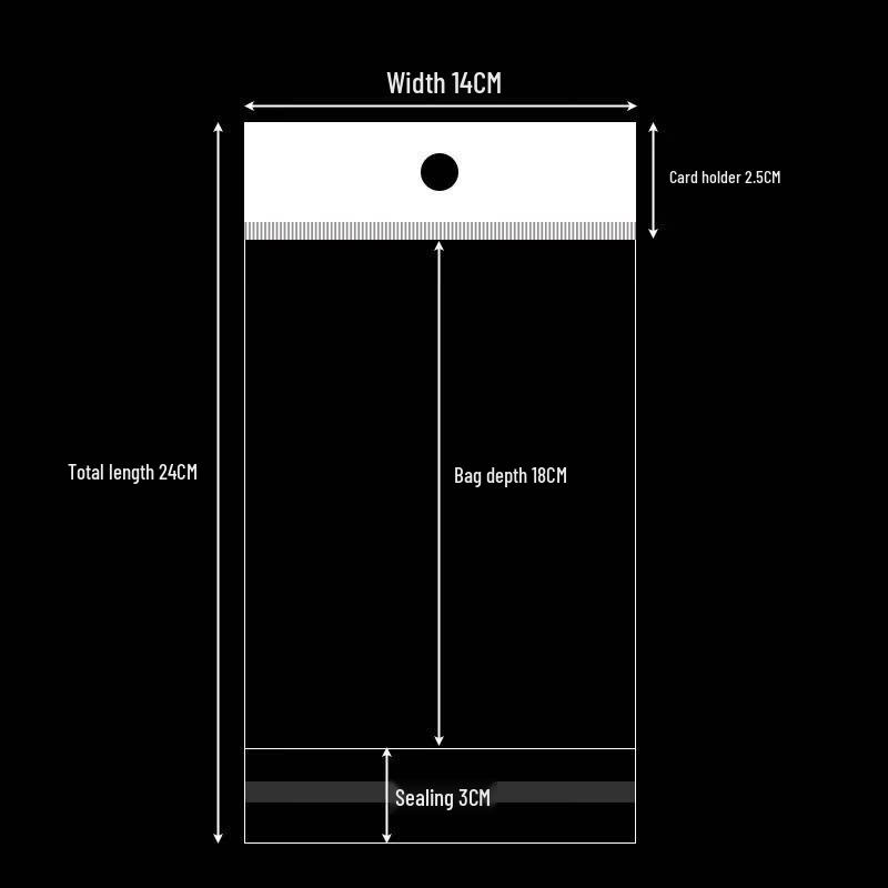 Handun OPP Transparent Self-Sealing Bags