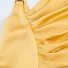 Summer New Arrival Acetate Satin Asymmetrical-Cut Bodycon Dress For Women Elegant One Shoulder Folds Splice Party Prom Dress