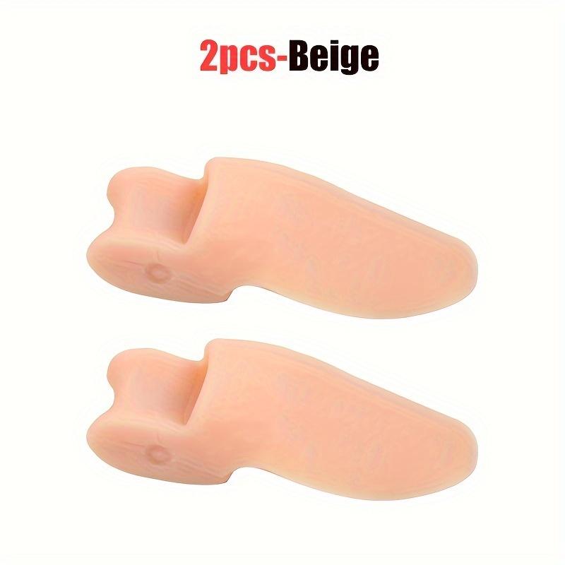

2 шт/6 шт. Мягкие и гибкие разделители пальцев ног премиум-класса - RooRuns, прочные, удобные для длительного ношения, дизайн унисекс для мужчин и женщин всех размеров 2pcs бежевый