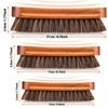 Horsehair Leather Textile Cleaning Brush for Car Interior Furniture Apparel Bag Shine Polishing Brush Auto Home Wash Accessories