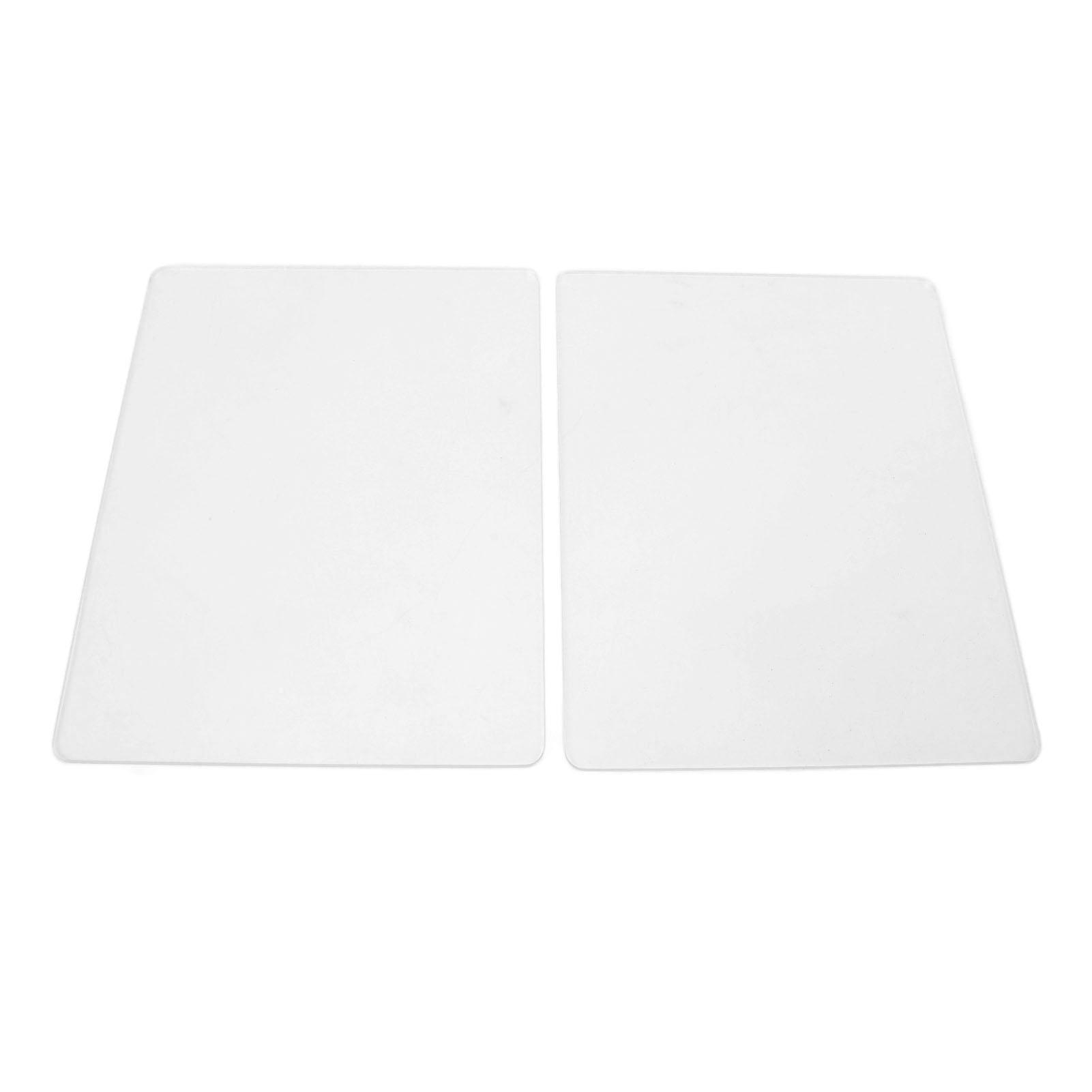 

2PCS Embossing Mat Plates 3mm Thick Acrylic Backing Pad for Paper Leather Fabric Crafting Scrapbooking Card Making