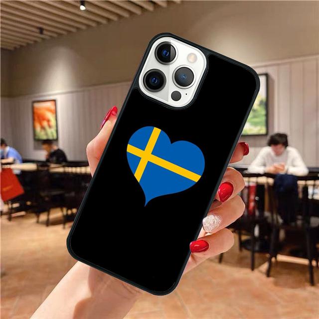 Sweden Flag phone Case Cover For iPhone 17 Air 16 15 14 Plus apple 16 11 12 13 Pro Max coque