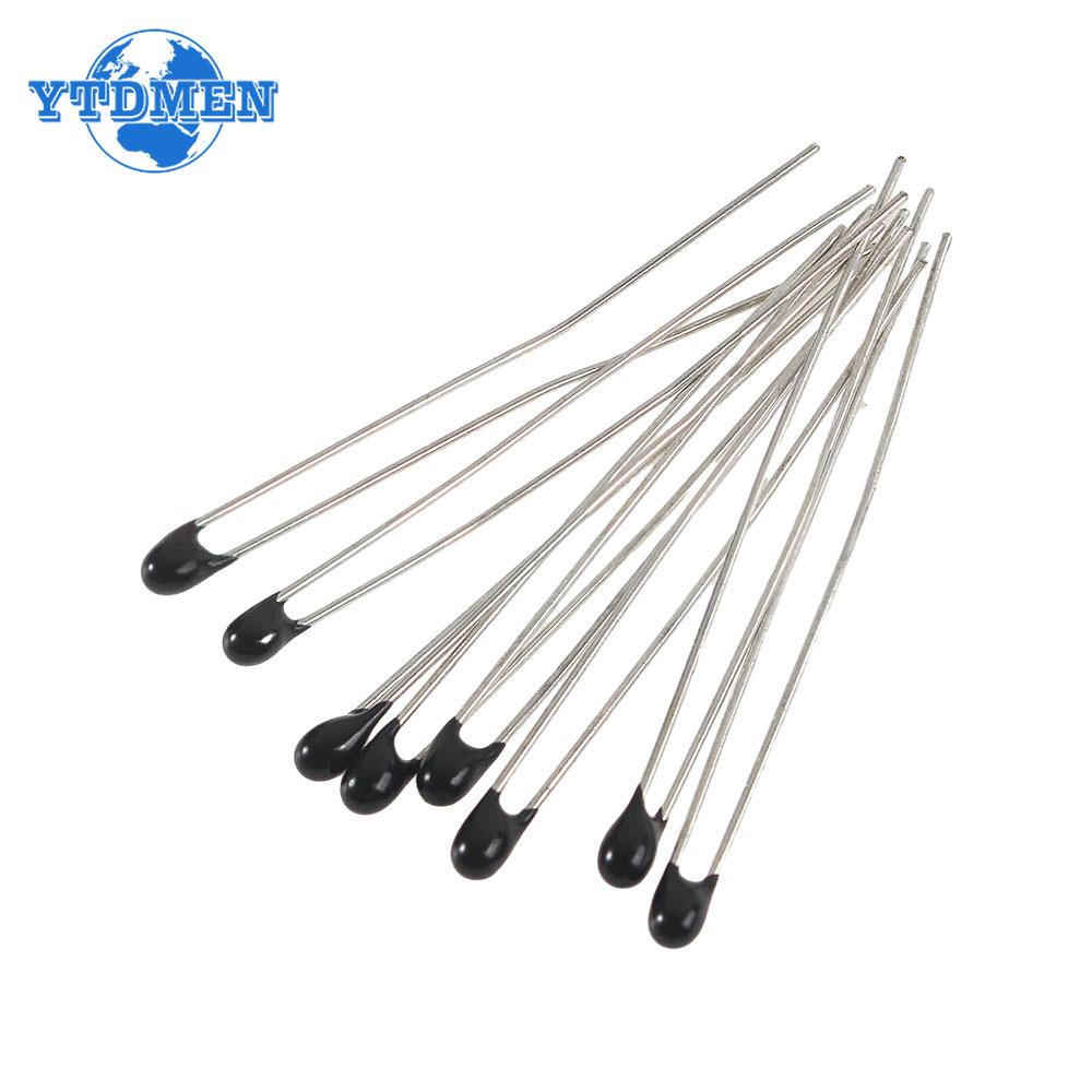 

100pcs NTC Thermistor Resistors NTC-MF52AT 10K 1K 2K 3K 4.7K 5K 20K 47K 50K 100K Resistor Kit 5% 3950B 10valuesx10pcs=100pcs білий