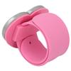 Magnetic Palette Bracelet Heart Shape Silicone Ring Slap Bracelet for Beauty Salon Pink