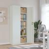 Filing Cabinet Light Grey 90 x 40 x 200 cm Steel