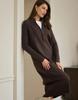 European women's temperament knitted sweater medium and long fashion pullover sweater loose zipper bottoming dress