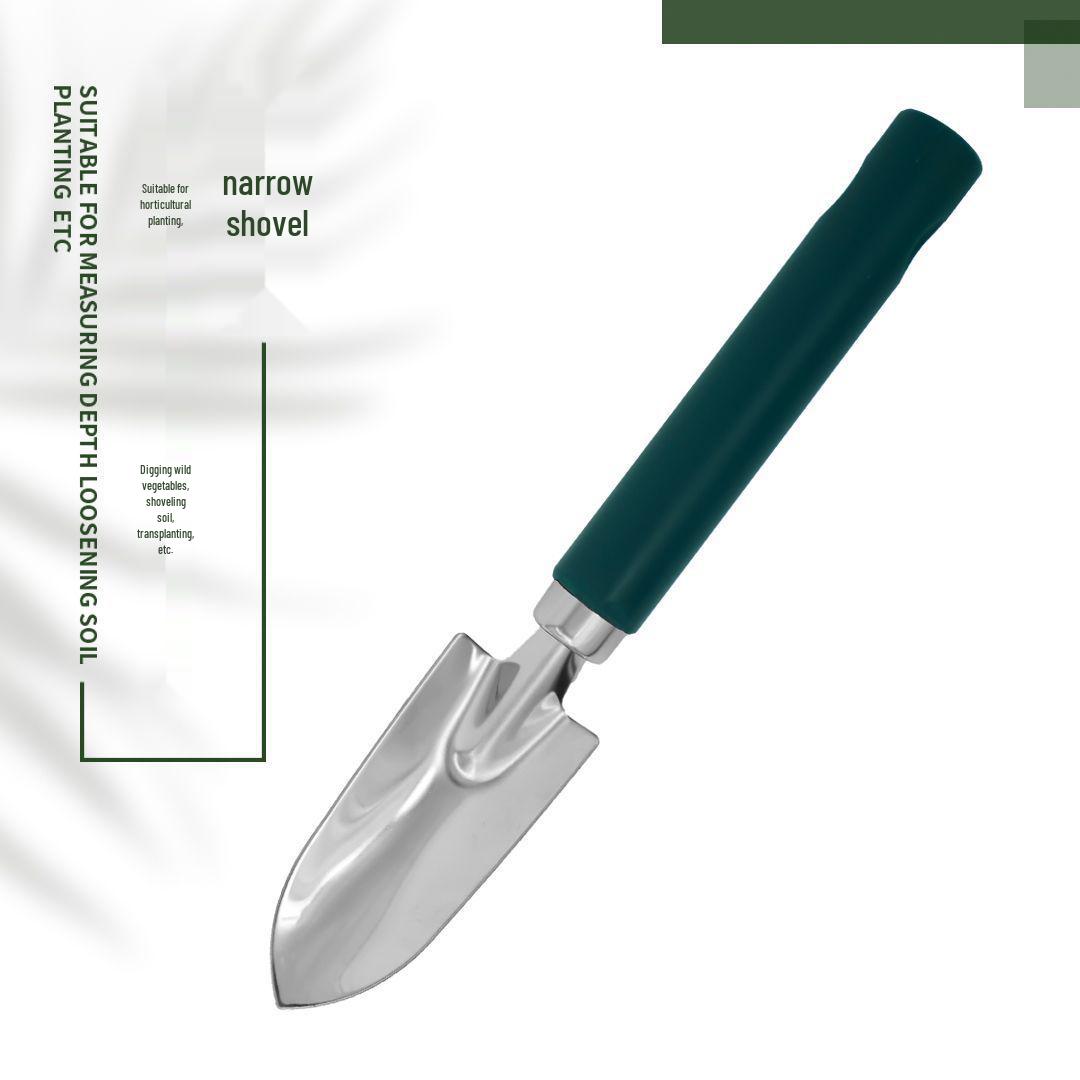 Stainless Steel Gardening Kit: Small Shovel, Flower Shovel, Rake for Potted Plants