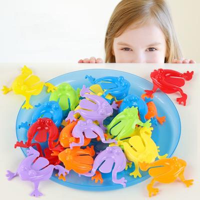 Children Color Random Birthday Party 1/10Pcs Antistress Interactive Toys Toys Bouncing Frog  Handmade