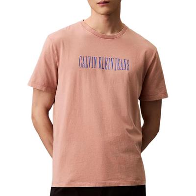 Minimalist Comfortable Round Neck Graphic Short Sleeve T-Shirt Men T-Shirts Pink 4RB854G-610