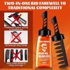 3X 2-In-1 Hair Wax Gel With Comb Long-lasting Fluffy Hair Men Hair Styling Gel Tool