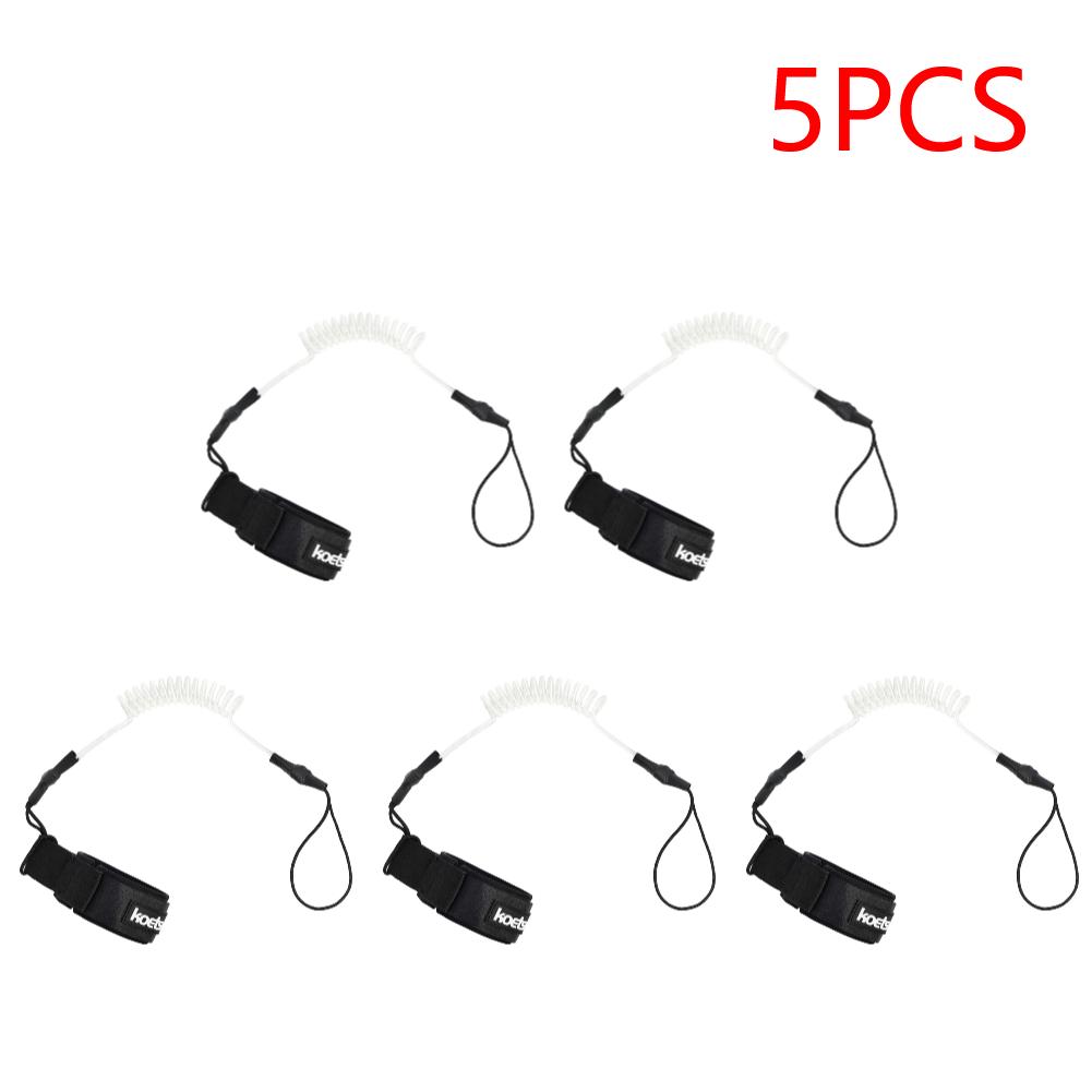 Coiled Bodyboarding Leash TPU Material Strong Cord Stand UP Paddle Board Leg Rope Stretchable for Fishing Tools Rods Strap