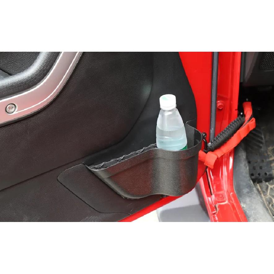 Car Front Door Storage Box Organizer Net Holder Pockets Tray for Jeep Wrangler JK 2011-2017 Stowing Tidying Interior Accessories