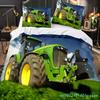Boys Tractor Printed Bedding Set Men Construction Cars Pattern Comforter Cover For Kids Heavy Machinery Vehicles Duvet Cover