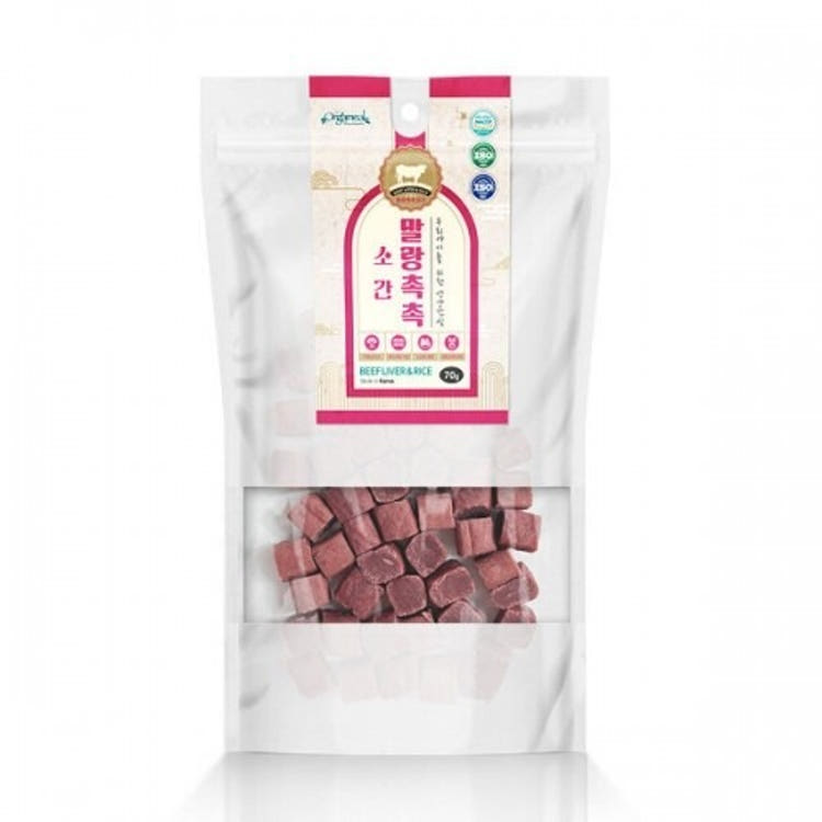 [KIMnyang_deng] Korean Soft and Moist Dog Treats 70g Treat Beef Liver Salmon Pollack Chicken Lamb Duck