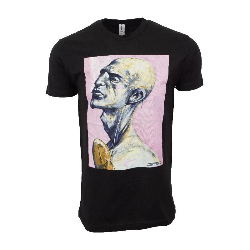 Unisexs Black Paint Portrait T Shirt S