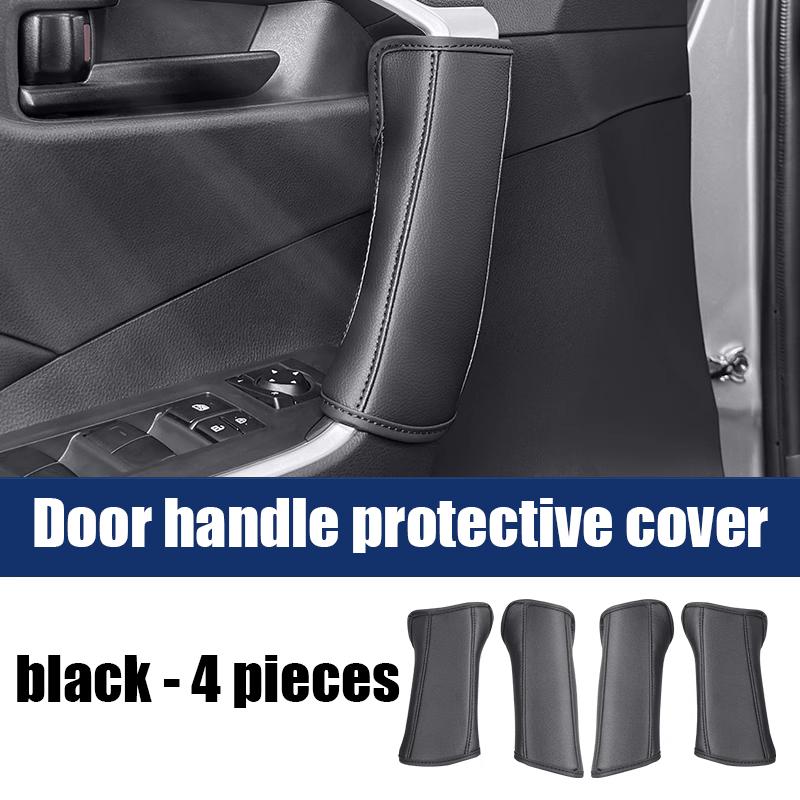 for Toyota RAV4 XA50 2024 Car door handle protective cover made of leather material for interior protection