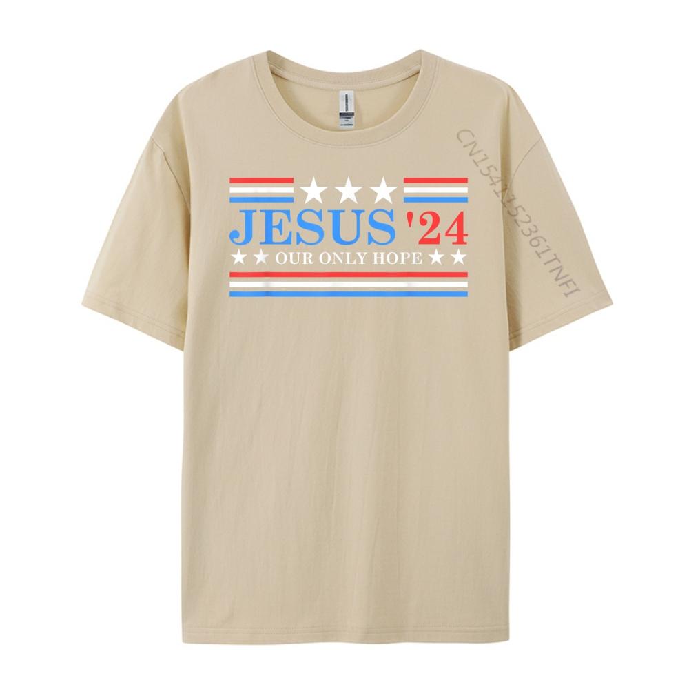 Jesus Christ 2025 President USA Election Political Parody Shirts Graphic Tee Harajuku Camisetas Hombre Happy New Years