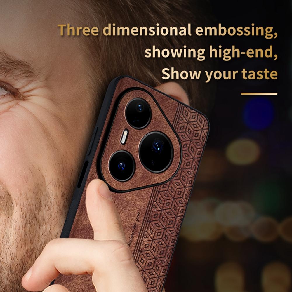 AZNS For Huawei Pura 80 Pro Case Protective PU Leather Covered TPU Phone Shell