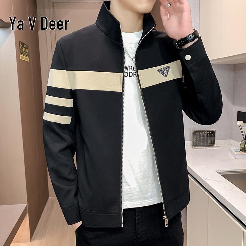 Yalu Men s Stand Collar Casual Jacket XL