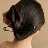 Large Safety Pin Metal Hair Claws Shiny Polished Barrettes for Women Girls Elegant Updo Hairstyles Wedding Party Accessories