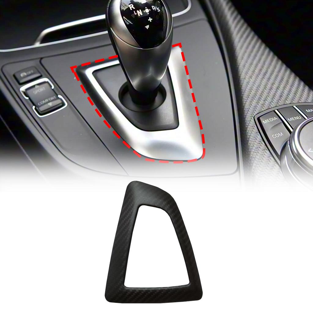 For BMW F20 F21 F22 F23 F30 F31 F34 F35 F32 F33 F36 M2 F87 Real Carbon Fiber Car Gear Shift Gear Panel Trim Cover Base