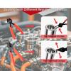 Heavy Duty Snap Ringing Pliers Kit Internal & External Circlip Tool 10 Piece For Car Brake System And Machinery Maintenance