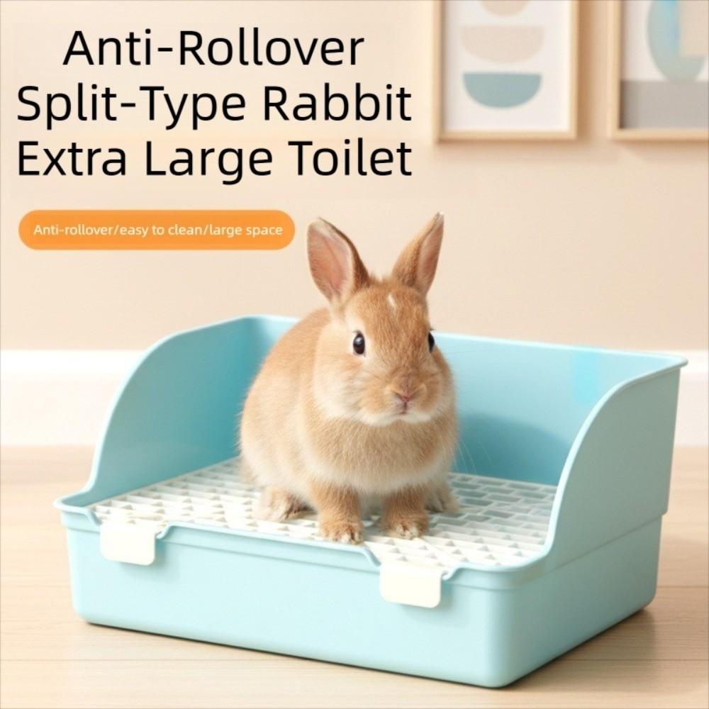 Splash-Proof Animal Potty Trainer Rectangular Rabbit Training Toilet Pet Toilet Box Pet Supplies