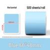 Multi-Color Waterproof Thermal Label Stickers for Milk Tea Shops (40x30mm, 60x40mm) - Yellow, Red, Blue, Self-Adhesive